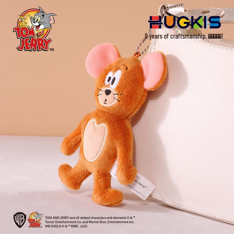 Authentic Tom & Jerry Plush Transforming Keychain Figurine - Cute Cartoon Ornament Birthday Gift