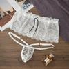Femboy Men'S Sissy Lingerie Lace Mesh Sheer Mini Skirted With G-String See Through Panties 2Pcs Crossdressing Underwear Tangas