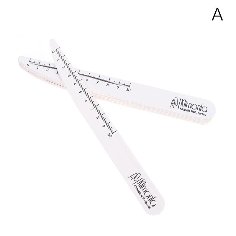 

10 шт. Наждачная пилка для ногтей 100/180 Профессиональный маникюрный баффер Нож Листья ивы Педикюр Инструменты для нейл-арта