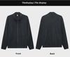 Ao Li Men's Large Velvet Stand Collar Sweater - Winter Thickened Simple Cardigan, Solid Color, All-Match Loose Jacket