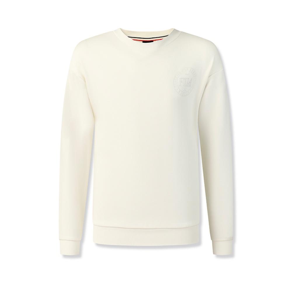 Fila Теннис Мода Классический Простой Ретро Спорт Повседневный Удобный Универсальный Вязаный С Круглым Вырезом Свободный Пуловер Толстовка Мужская толстовка A11M543211FWT M 9370₽