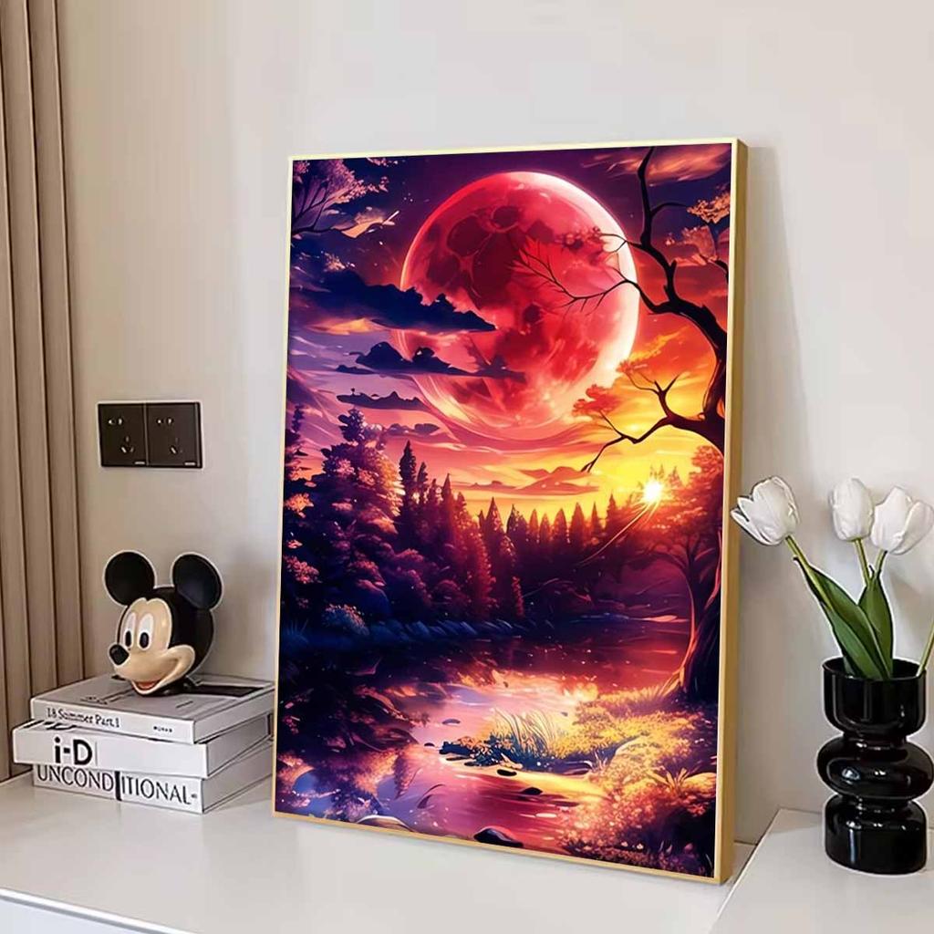 Fantasy Diamond Painting Art Set, 5D Starlight Painting DIY Crystal Cross Stitch Crafts and Crafts Decoration Home Wall Mural