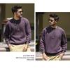 2025 Autumn Men's American Retro Multi-color Raglan Sleeve Round Neck Sweater - Loose Casual Fit
