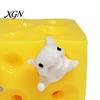 Sensory Fingertip Toy Cheese Squeeze Cube Block, Fidget Toys Stress Ball for Relief Adults & Teens