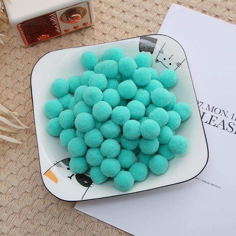 2.5cm High Elastic Plush Balls - Handmade DIY Toys & Decorative Accessories