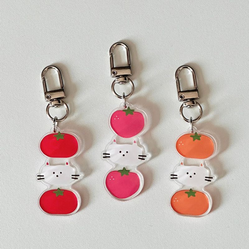 

boraand Fruit cat key ring Strawberry