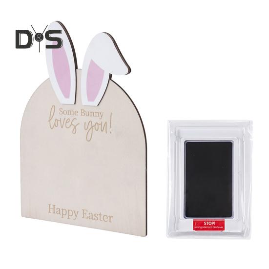 

Пасхальный знак с отпечатком ноги ребенка своими руками, деревянный знак с отпечатком ноги ребенка, с чернильной подушечкой, памятная доска для малышей, пасхальный декор для малышей розовый