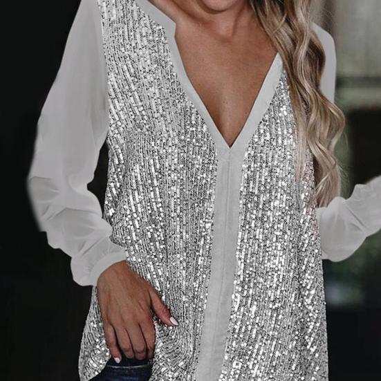 Lady Shirt Plus Size Casual V-Neck Soft Fashion Texture Polyester Pullover Women Blouse