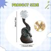 Garden Statue with Solar Light Animal Sculpture Decorative Outdoor Decoration Elephant Figurine for