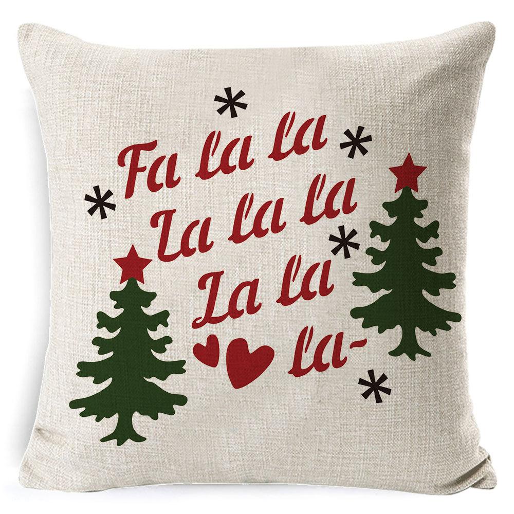 Christmas Pillow Case Christmas Light Luxury High-end Pillow Family Bed Pillow Case Home Cushion Bed Pillow