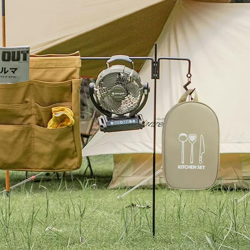 Expandable Hanging Bag for Outside Picnic - Perfect for Organizing Cookware and Cutlery Strong Strong Strong Strong
