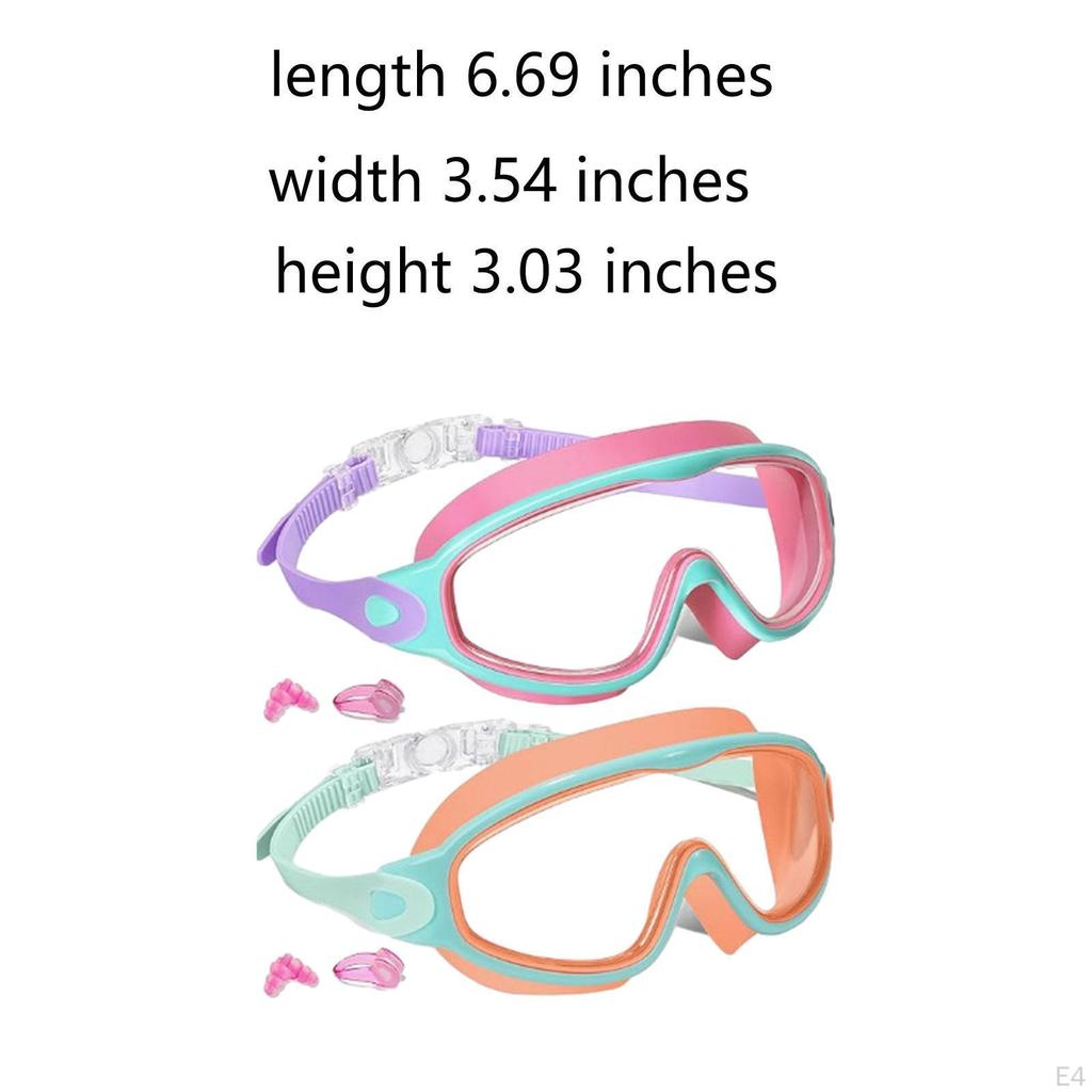 2 Pieces Kids Swim Goggles Pool Swimming Gear No Leakage Goggle Mask