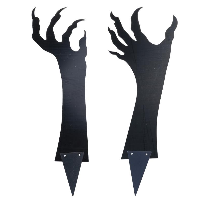 Halloween Black Hand Pumpkin Pile Figure Scary Statue Yard Signs Home Party Decoration