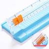 Small Paper Cutter A5 Accurate Cutting Ruler Design Multifunction Paper Trimmer for Office School Home Blue