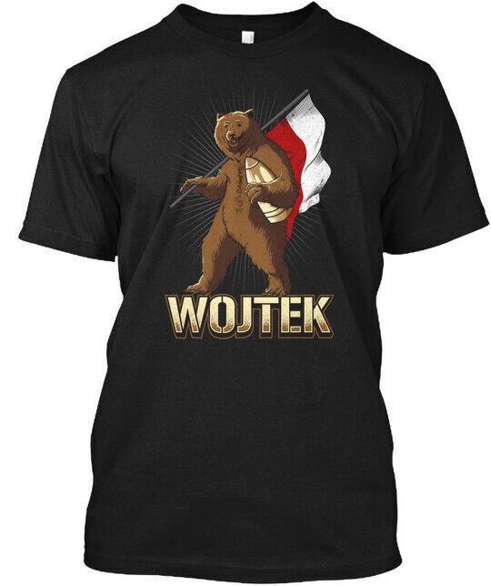 

Polish Wojtek The Bear Black T-Shirt S-5XL Unisex T-Shirt L