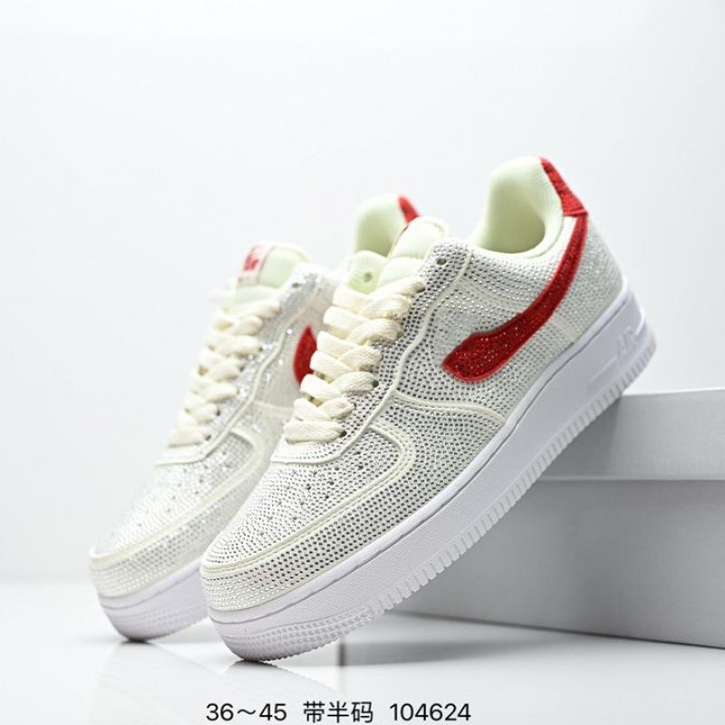 

Air Force One street style classic retro style low-top white and black stickers, shining high street trend light luxury board 45