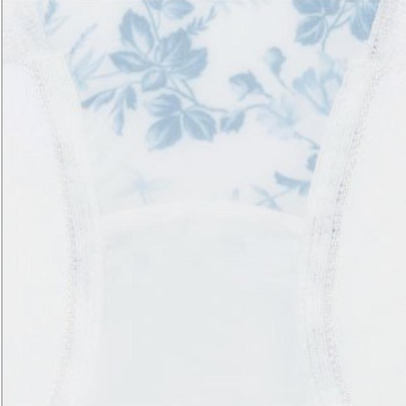 Blue Floral No Wire + Panty Set Lbu Gdwbr312 Bp312 