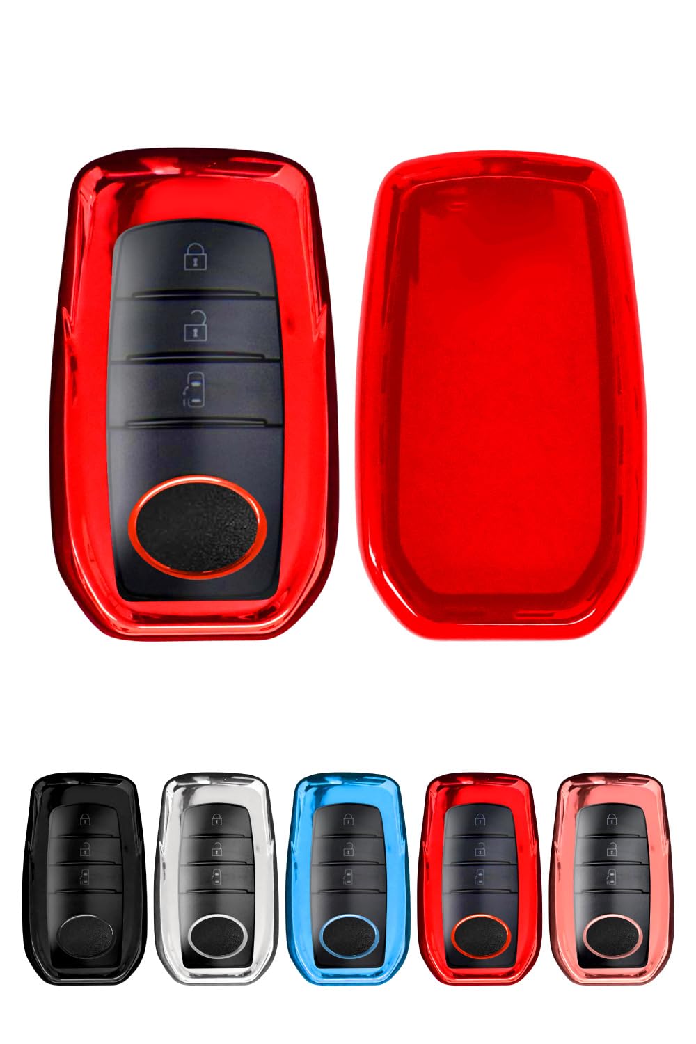 

Car Key Cover Toyota Type B, red Toyota (TO08) красный