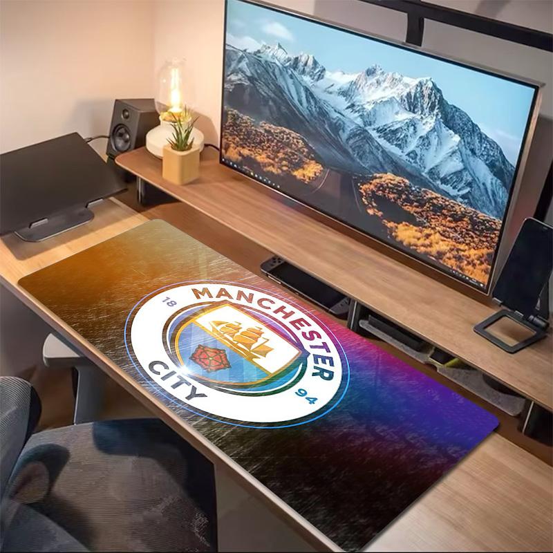 Manchester City Football Club2 Print Cushion Non-slip Laptop Tablet Big Mousepad XXL Mat Mini PC Playmat With Lock edge