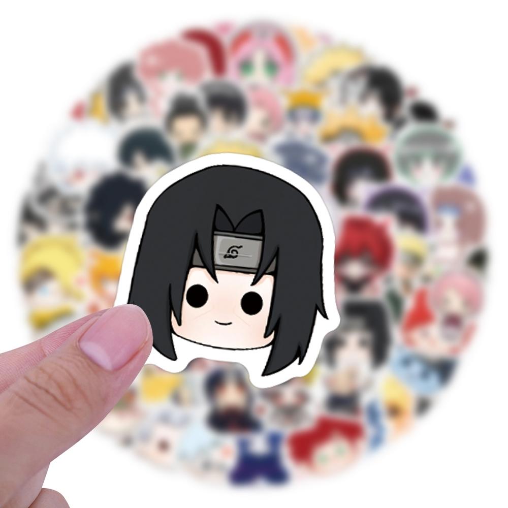 10100Pcs Cute Cartoon Anime Naruto Sticker Phone Case Laptop Ledger Suitcase Notebook Diy Waterproof Stickers Kid Toy Gift