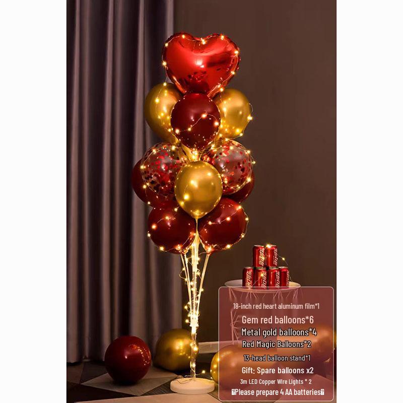 Luminous Balloon Floor Stand for Events: Birthday, Wedding, Anniversary, Party, and More.