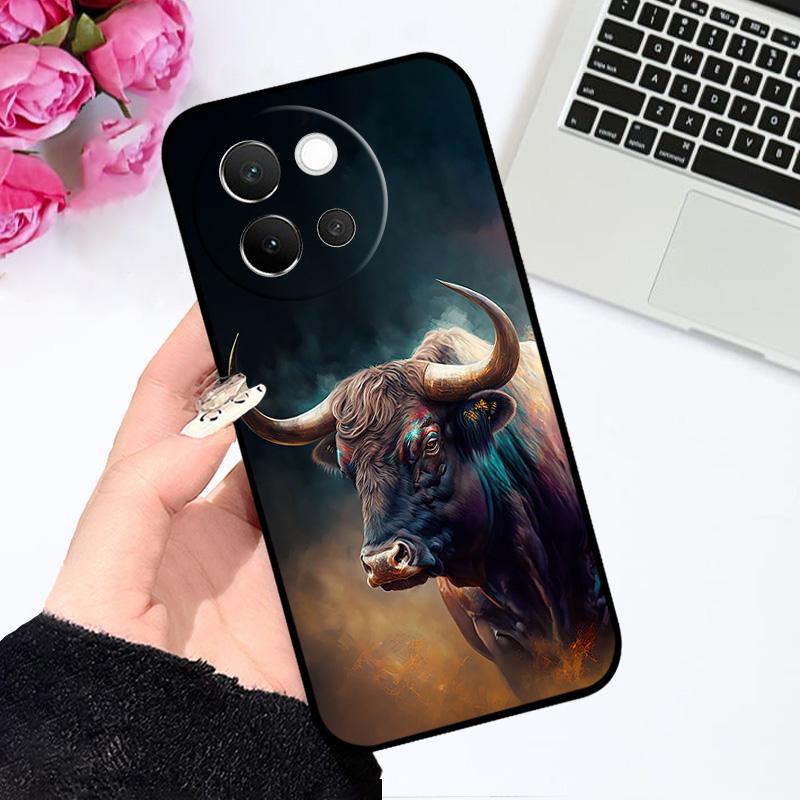 Cases For Vivo V40 Lite 5G Coque Bumper For vivo V40Lite Fashion Pattern Soft Silicone TPU Matte Phone Cover V 40 Lite Fundas