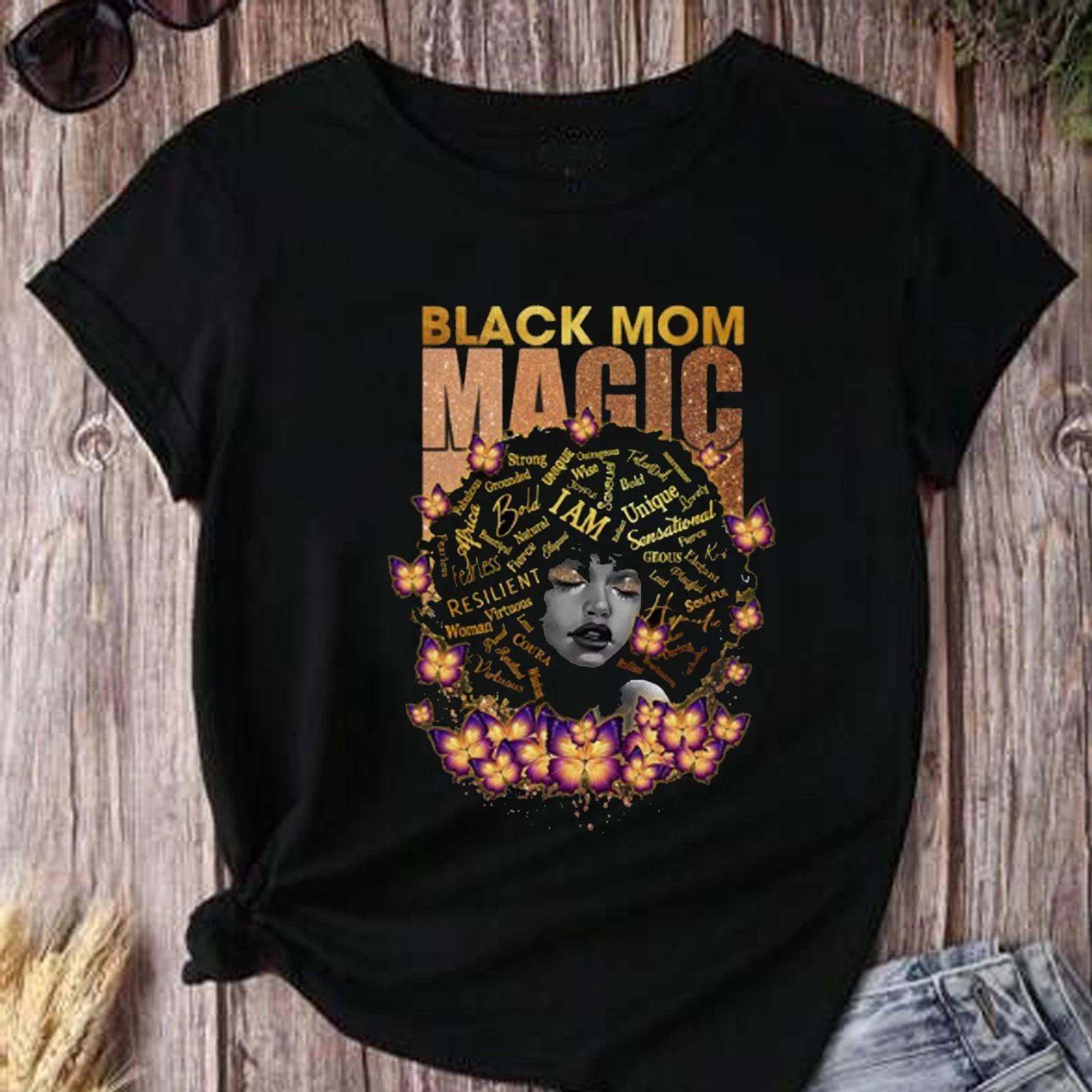 Black Mom Magic Tee, Melanin Queen Who I Am T-shirt, Afro Mom Tee, Mother s Day 2XL