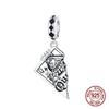 Copper Black Playing Cards Q Queen Of Diamonds Pendants Charms Fits Genuine Charms Bracelet Women DoItYourself Jewellery Gifts