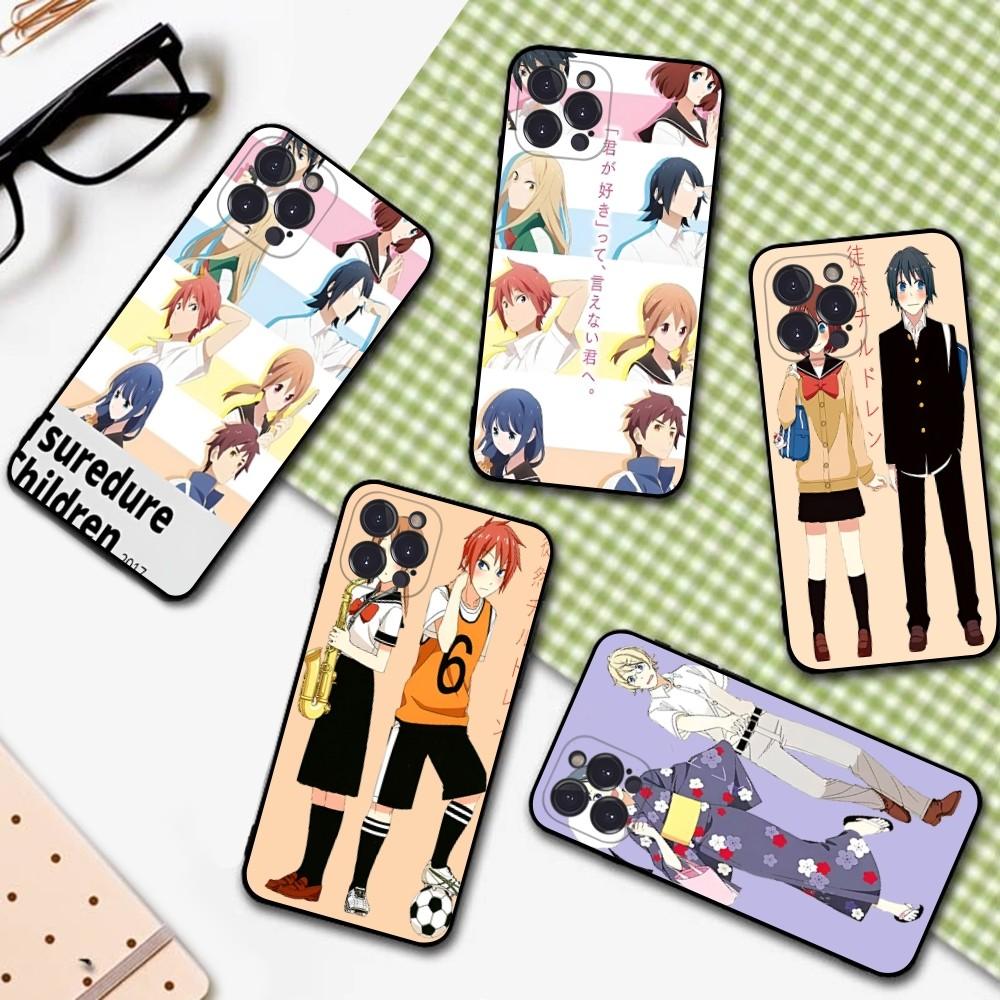 Tsurezure Children Phone Case For iPhone 15 6 7 8 Plus 11 12 13 14 Pro SE 2020 MAX Mini X XS XR Back Funda Cover