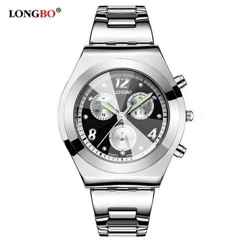 Mode LONGBO Marke Luxus Wasserdicht Lässig Quarz Damen Lady Geschenk Uhren Voll Edelstahl Sportuhr Montre Femme