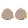 Gold-Plated Geometric Silver Needle Stud Earrings for Women