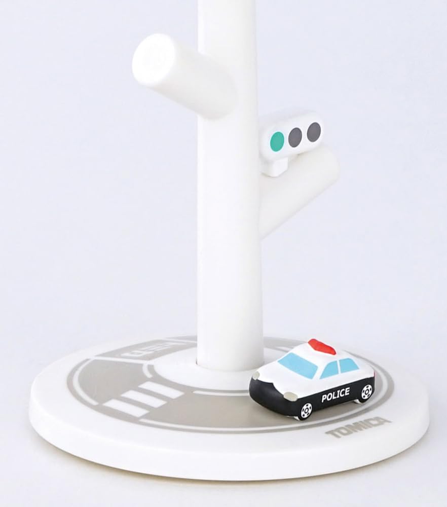 Hashy Top-in Mini Gargle Cup & Stand, Police Car, Tomica TC-3551