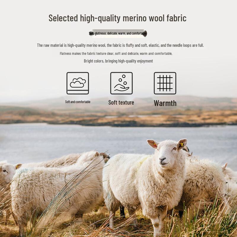 SNOWFLYING Women's Brushed High-Neck Cashmere Blend Sweater