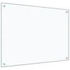 Transparent Kitchen Backsplash 80 x 60 cm Tempered Glass