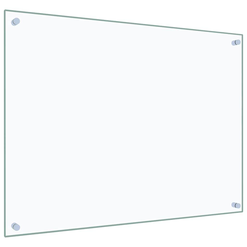 Transparent Kitchen Backsplash 80 x 60 cm Tempered Glass