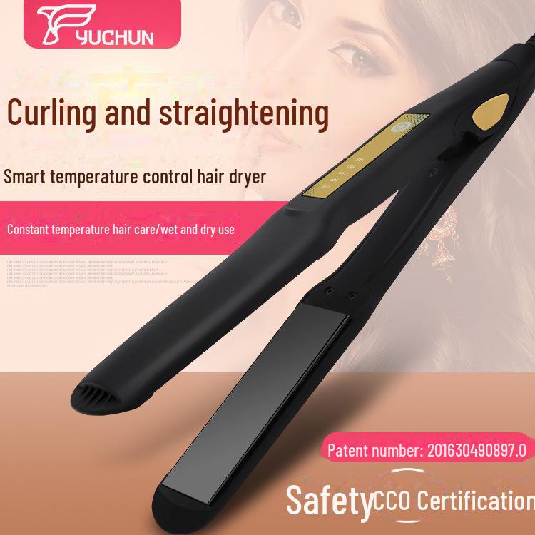 Dual-Purpose Straight & Curling Iron with Negative Ions