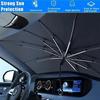 Car Windshield Sunshade - Front Windshield Heat Insulation & UV Protection, Roll-Up Design for Easy Storage - for All Car