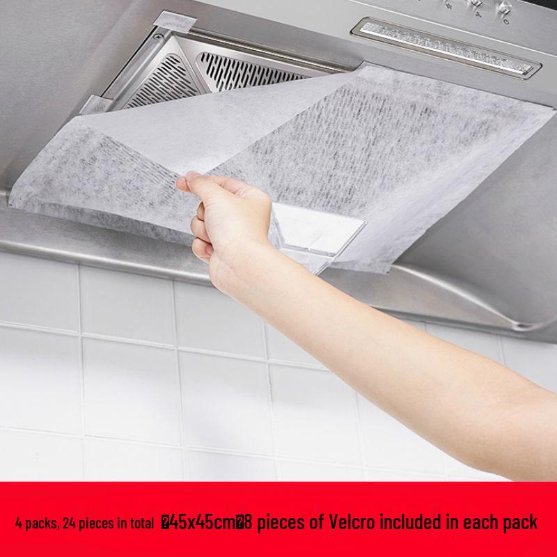 Oil Absorbing Range Hood Filter: Oil & Smoke Proof Sticker and Gasket Strip.