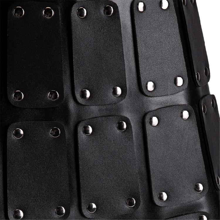 Double Sides Waist Armour Mercenary Knights Armour Skirt Medieval Faux Leather Thigh Armour,for LARP Halloween Cosplay