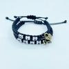 Trendy HIS HERS Couple Bracelet with Lock & Key Pendant and Woven Lanyard