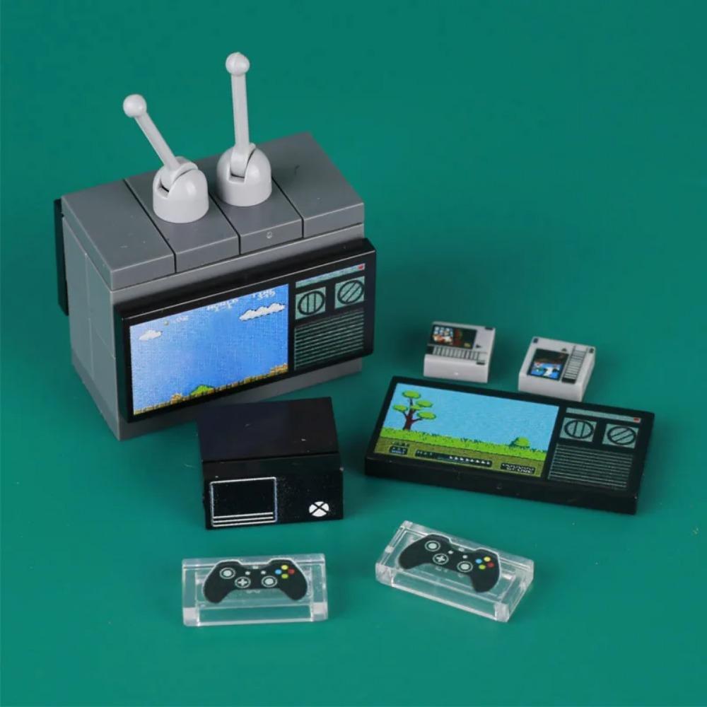 MOC City Poker Table Building Blocks Slots Ski Ball Game Console Chess Cards Game Machine Room Scene Bricks Toys Gift