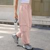 Women's Casual Pants Cargo Pants Elastic Waisted Hiking Pants With Pockets Lightweight Baggy Pants