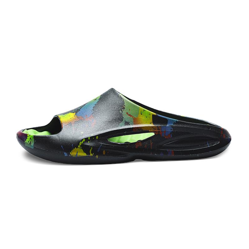 

Легкие резиновые пластиковые ЭВА большие размеры 36-45, нескользящие износостойкие модные тапочки, пляжная обувь, повседневные сандалии 42 чёрный