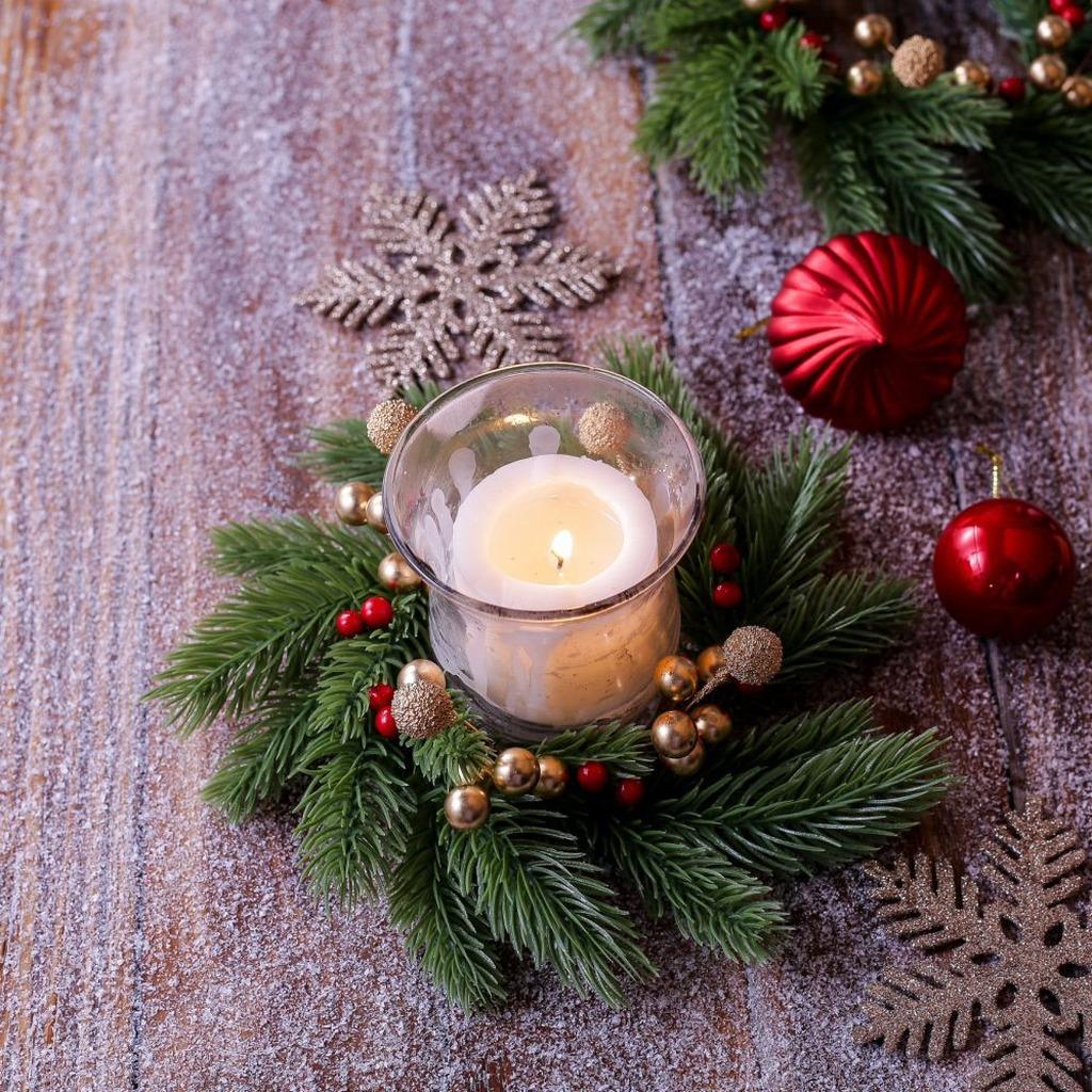 Mini Artificial Pine Needle Wreath Christmas Gold Accent Wreath Candle Ring Wreath Gold For Holiday Party Displays Shelves