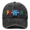 Trendy Retro Colorful Letter Embroidered Distressed Baseball Cap for Men & Women
