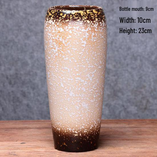 European Minimalist Ceramic Floor Vase for Living Room - Ikebana & Dried Flowers