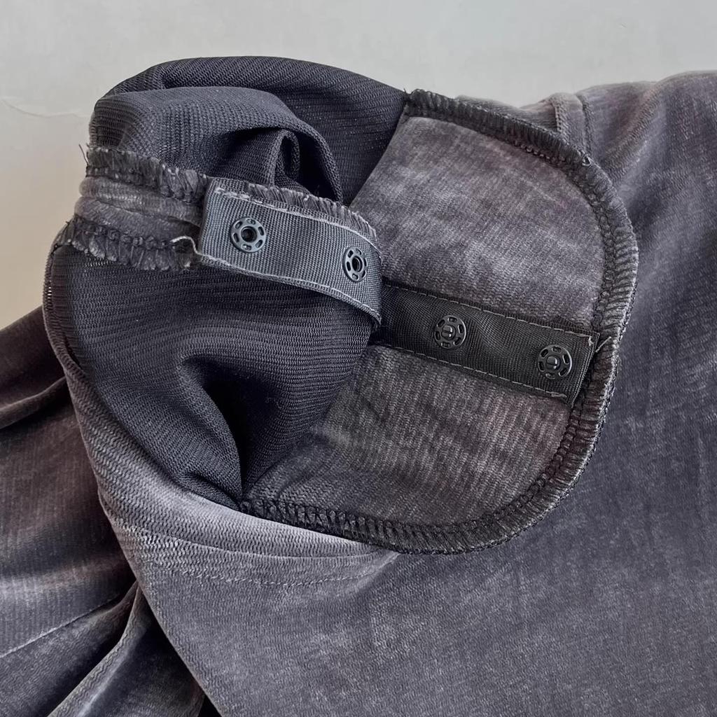 Damen Luxe Samt Langarm-T-Shirt – 2026 Rundhals Schmale Passform für den frühen Frühling/Herbst