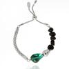 Ozel Natural Stone Obsidian Unbalanced Moving Bracelet PB145B