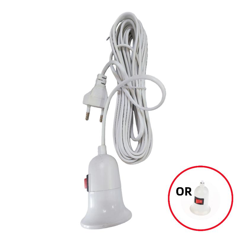 E27 Hanging Indoor Plants Light Holder Garden Lampholder With 3/5/10Meters Cable EU Plug With On/Off Switch