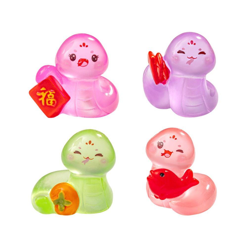 Zodiac Snake New Year Snake Statue Lucky Small Snake Ornament  Home Office Accessories